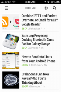 Feedly Feed View