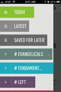 Feedly Menu